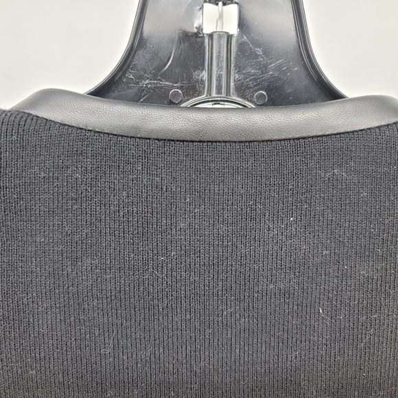 Hinge by Nordstrom Womens Black 100% Lamb Leather Zippered Jacket NWT Size Small - Picture 11 of 16